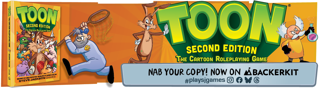 Toon roleplaying game now on backerkit