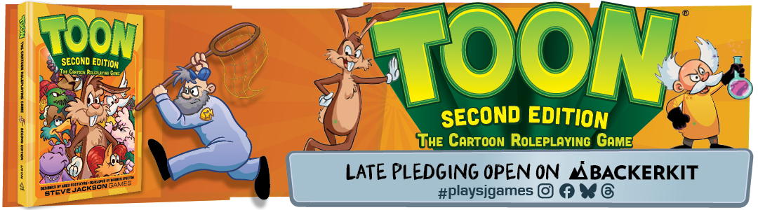 Toon second edition rpg late pledges backerkit