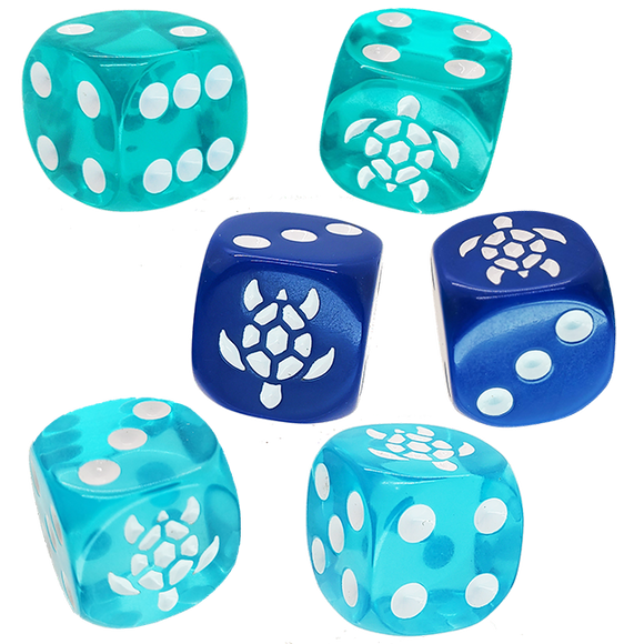 Turtle d6 Dice Set