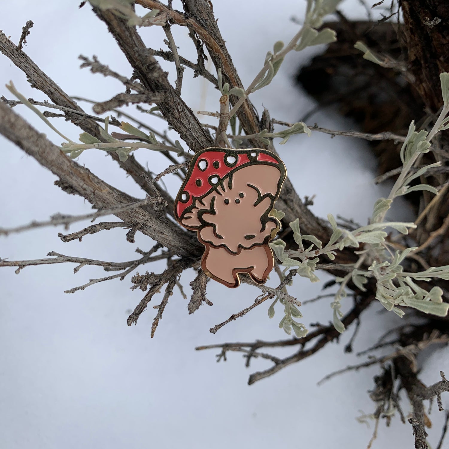 Wanderhome Mushroom Pin - 0