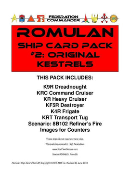 Federation Commander: Romulan Ship Card Pack #2