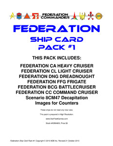 Federation Commander: Federation Ship Card Pack #1
