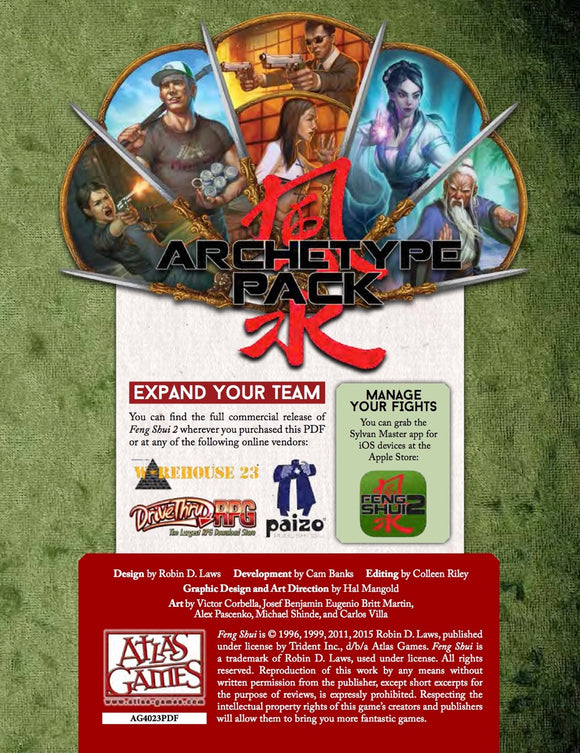 Feng Shui 2 Archetype Pack