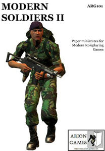 Paper Miniatures: Modern Soldiers II Set