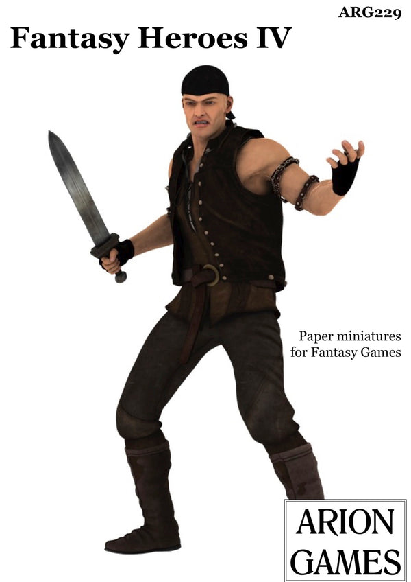 Paper Miniatures: Fantasy Heroes IV