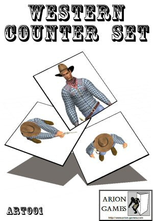 Paper Miniatures: Western Counter Set