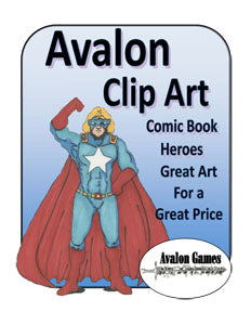 Avalon Clip Art, Comic Book Heroes