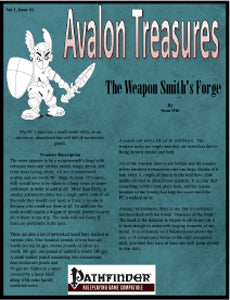 Avalon Treasure, Vol 1, Issue #2 Weapon Smithy
