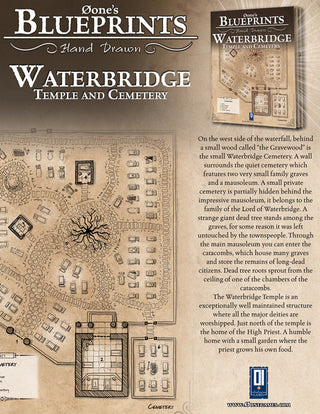Øone's Blueprints Hand Drawn: Waterbridge: Temple and Cemetery