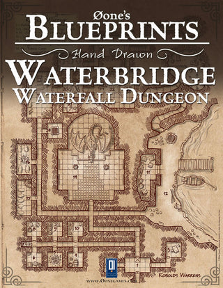 Øone's Blueprints Hand Drawn: Waterbridge: Waterfall Dungeon