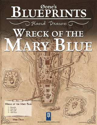 Øone's Blueprints Hand Drawn: Wreck of Mary Blue