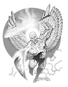 Clipart Critters 137 - Warrior Angel
