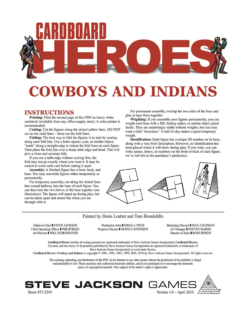 Cardboard Heroes: Cowboys and Indians