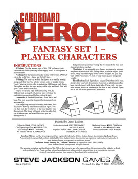Cardboard Heroes: Fantasy Set 01 - Player Characters