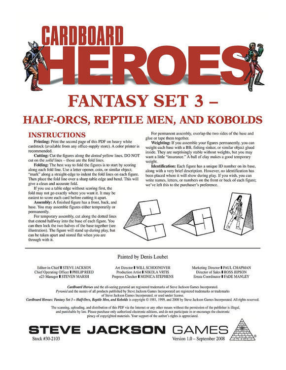 Cardboard Heroes: Fantasy Set 03