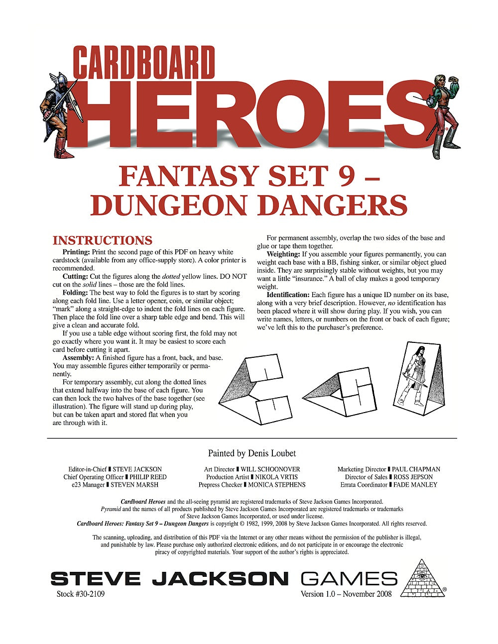 Cardboard Heroes: Fantasy Set 09 - Dungeon Dangers