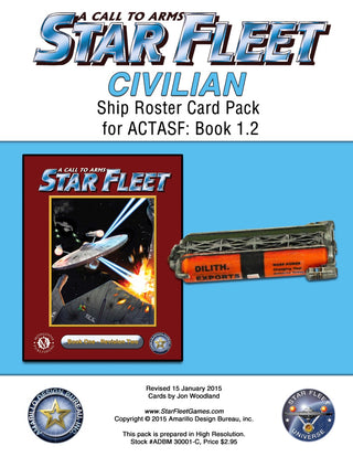 A Call to Arms: Star Fleet Book 1.2: Civilian Ship Roster Card Pack