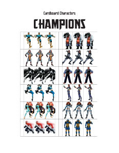 Cardboard Characters - Champions