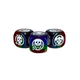 Rainbow Skull d6 Dice Set