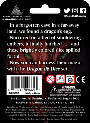 Dragon d6 Dice Set - 0