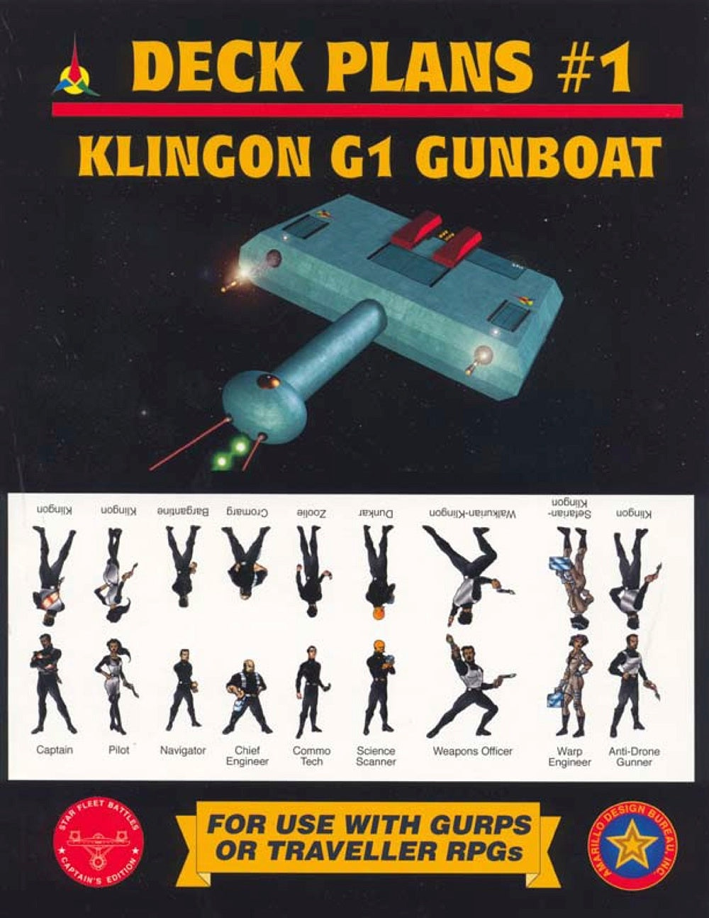 Klingon G1 Gunboat Deck Plans