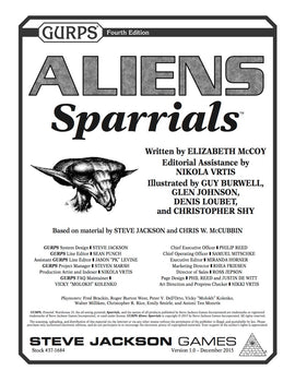 GURPS Aliens: Sparrials