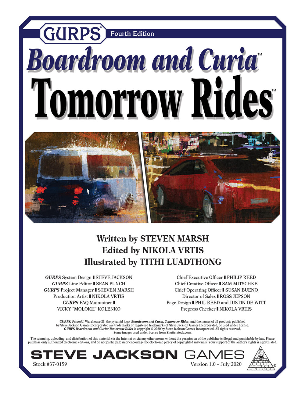 GURPS Boardroom and Curia: Tomorrow Rides