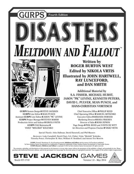 GURPS Disasters: Meltdown and Fallout