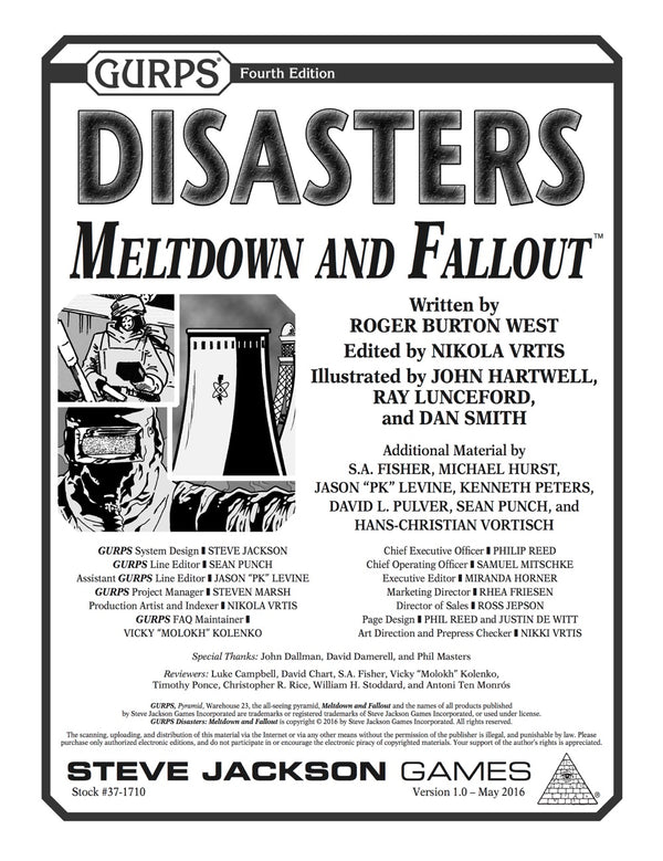GURPS Disasters: Meltdown and Fallout