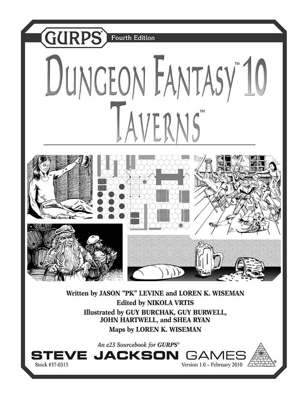 GURPS Dungeon Fantasy 10: Taverns