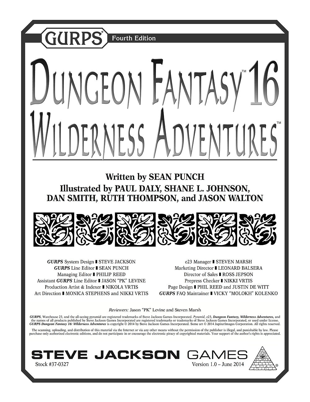 GURPS Dungeon Fantasy 16: Wilderness Adventures