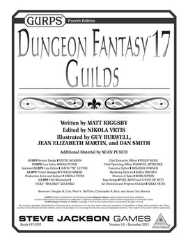 GURPS Dungeon Fantasy 17: Guilds