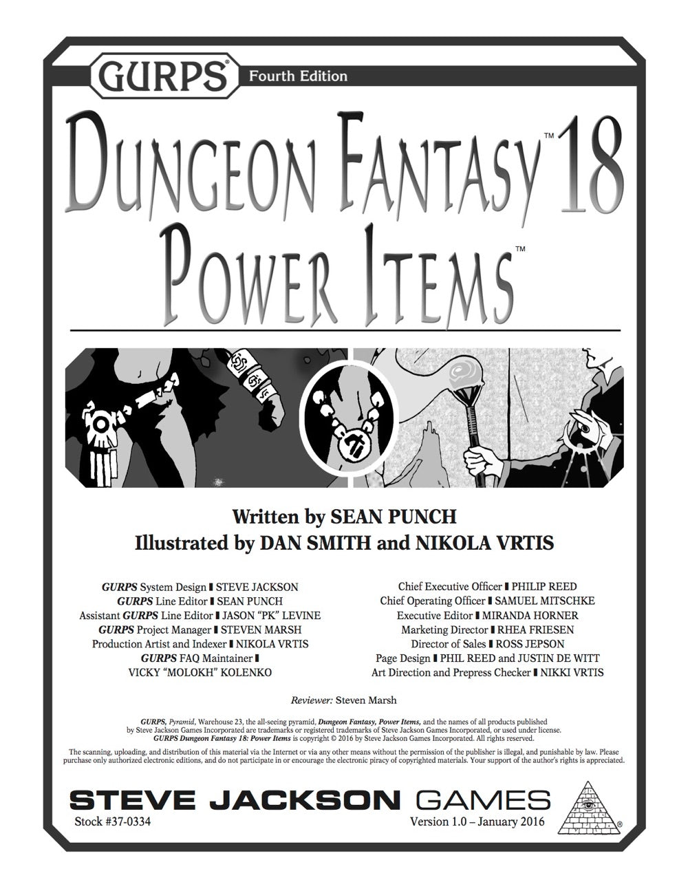 GURPS Dungeon Fantasy 18: Power Items