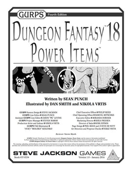 GURPS Dungeon Fantasy 18: Power Items