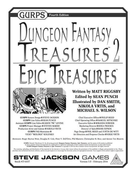 GURPS Dungeon Fantasy Treasures 2: Epic Treasures