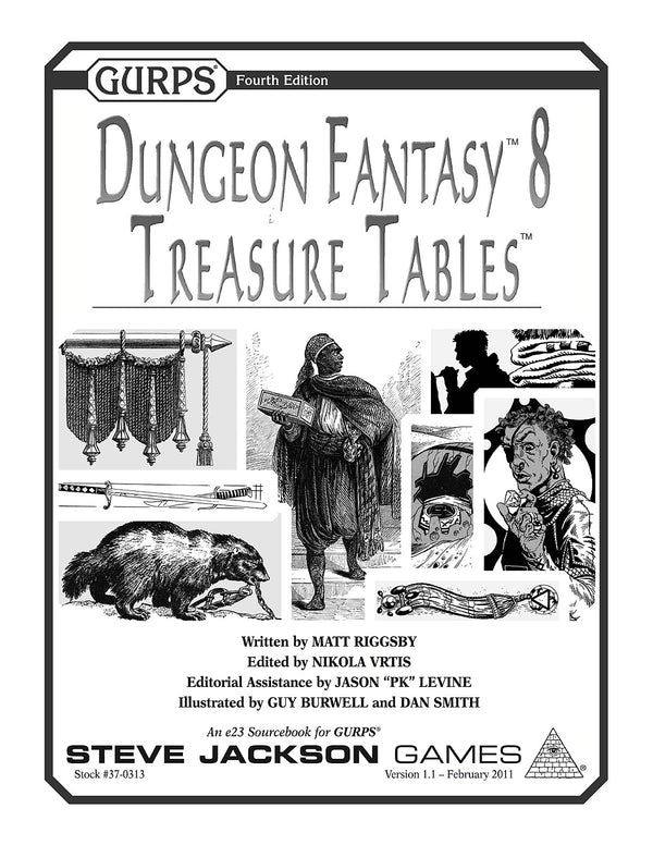 GURPS Dungeon Fantasy 8: Treasure Tables