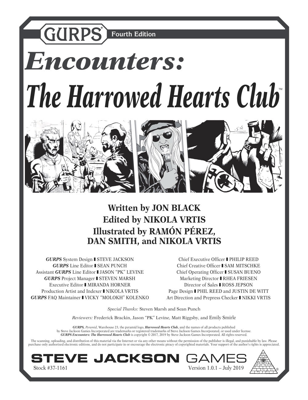 GURPS Encounters: The Harrowed Hearts Club