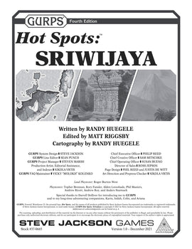 GURPS Hot Spots: Sriwijaya