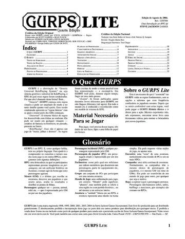 GURPS Lite (Portuguese Fourth Edition)