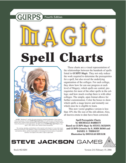 GURPS Magic Spell Charts Warehouse 23