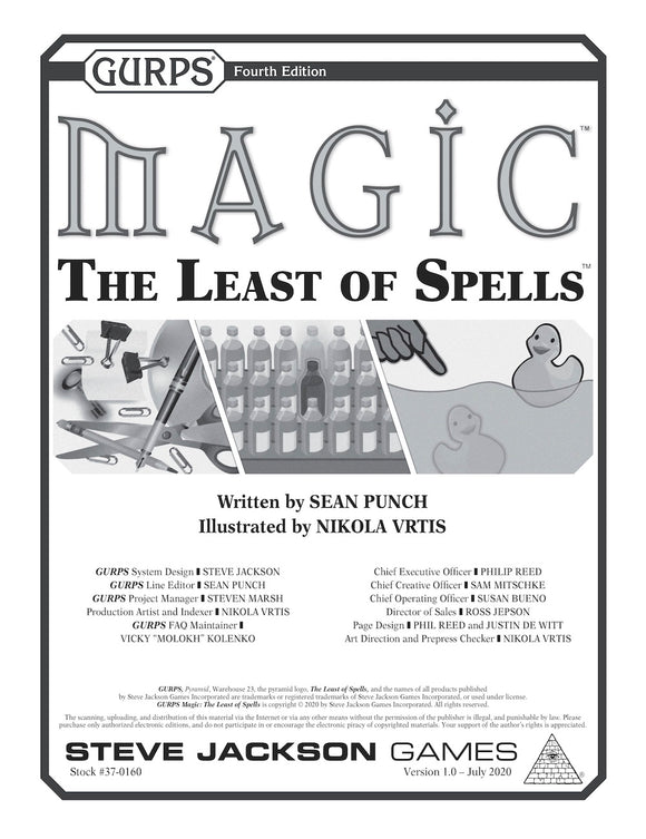 GURPS Magic: The Least of Spells