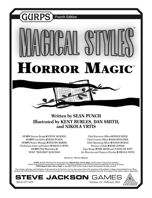 GURPS Magical Styles: Horror Magic