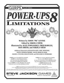 GURPS Power-Ups 8: Limitations