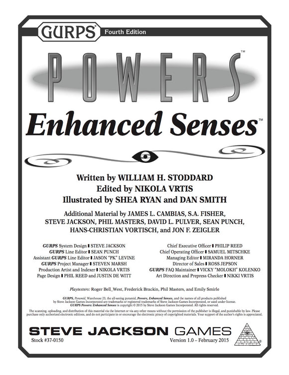 GURPS Powers: Enhanced Senses