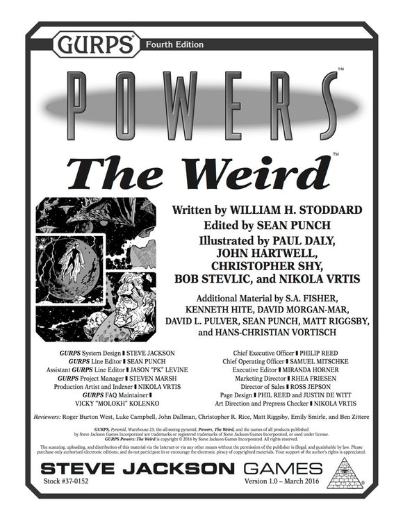 GURPS Powers: The Weird