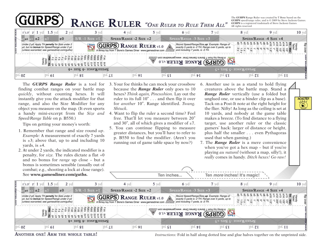 GURPS Range Ruler
