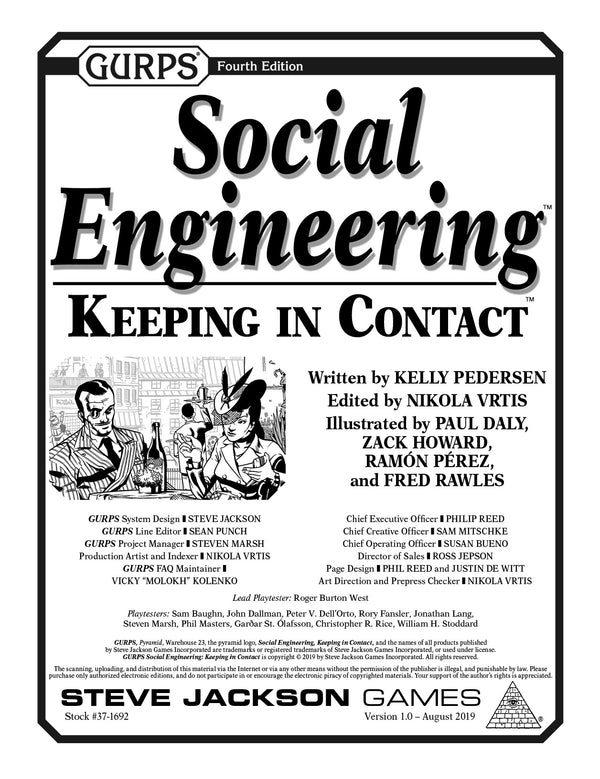 GURPS Social Engineering: Keeping in Contact