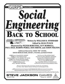GURPS Social Engineering: Back to School