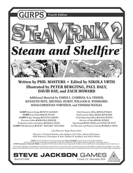 GURPS Steampunk 2: Steam and Shellfire