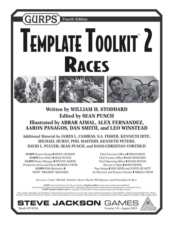 GURPS Template Toolkit 2: Races